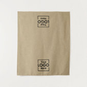 テーブルランナーバナービジネス2ロゴフェイククラフト タペストリー (正面)