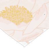 テーブルランナー白いフローラの花（白） ショートテーブルランナー (コーナー)