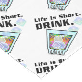 テーブルランナー - 人生は短い。飲もう。 (コーナー)