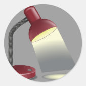 テーブルランプステッカー ラウンドシール (正面)