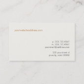 テーブルランプ名刺 名刺 (裏面)