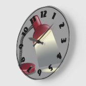 テーブルランプ時計 ラージ壁時計 (傾斜)