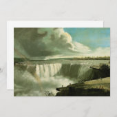 テーブルロックから見たナイアガラの滝 by John Vanderlyn 招待状 (正面/裏面)