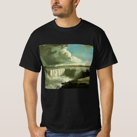テーブルロックから見たナイアガラの滝 by John Vanderlyn Tシャツ (正面)