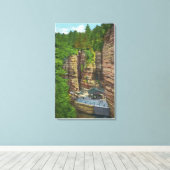 テーブルロックの表示 キャンバスプリント (インサイチュ (ウッドフロア))