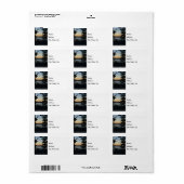 テーブルロックシルエットサンセット住所 シール (フルシート)