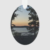 テーブルロックシルエットサンセット オーナメント (正面)