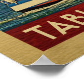 テーブルロックレイクシルボートヴィンテージトラベルミズーリ ポスター (角)