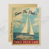 テーブルロックレイクデイトセーリングボートを保存航海の 案内ポストカード (正面/裏面)