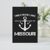 テーブルロックレイクミズーリ魚釣りキャンプ カード (スタンド正面)