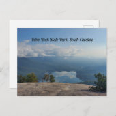 テーブルロック州パークサウスカロライナ山 ポストカード (正面/裏面)