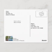 テーブルロック湖で浮かぶカヤック 早く治りますように ポストカード (裏面)