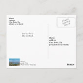 テーブルロック湖の雪景色 感謝のポストカード ポストカード (裏面)