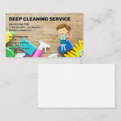 テーブル上の供給のクリーニング | メイドレディ 名刺 (正面/裏面)