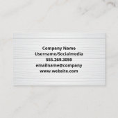 テーブル上の大工ツール 名刺 (裏面)