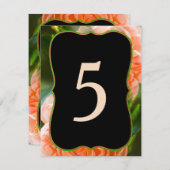 テーブル割り当てカード - それぞれの番号を変更する 招待状 (正面/裏面)