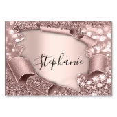 テーブル名タグバラグラムグリッター3D結婚のテーブル テーブルナンバー (裏面)