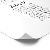 テーブル大結婚の客席表20 ポスター (角)