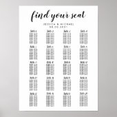 テーブル大結婚の客席表20 ポスター (正面)