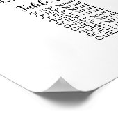 テーブル大結婚の客席表24 ポスター (角)