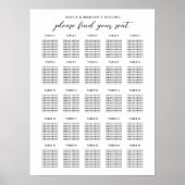 テーブル大結婚の客席表25 ポスター (正面)