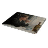 テーブル失ったに考え人が座った カッティングボード (角)