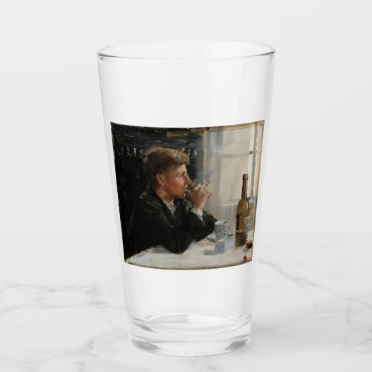 テーブル失ったに考え人が座った タンブラーグラス (正面)