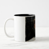 テーブル失ったに考え人が座った ツートーンマグカップ (左)