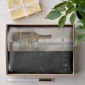 テーブル失ったに考え人が座った 薄葉紙 (ギフト)