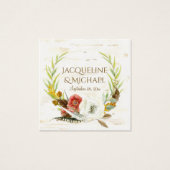 テーブル座席エスコート秋リーフリースフローラBOHO (正面)