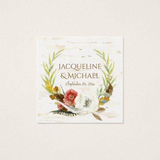 テーブル座席エスコート秋リーフリースフローラBOHO (正面)