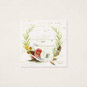 テーブル座席エスコート秋リーフリースフローラBOHO (裏面)