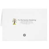 テーブル座席表ブルーウォーターカラーダリア結婚ス (裏面横)