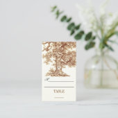 テーブル座席表 – ツリー付きエスコートカード プレイスカード (スタンド正面)