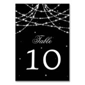 テーブル数きらめくなひもの黒 テーブルナンバー (裏面)