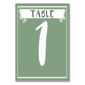 テーブル数カード- 1 テーブルナンバー (裏面)