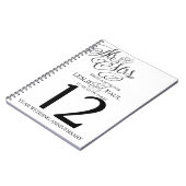 テーブル数氏及び夫人を結婚しているおもしろいのアイディア ノートブック (左側)