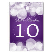 テーブル数白熱及び輝きの紫色 テーブルナンバー (正面)