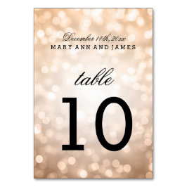 テーブル数銅のグリッターライト テーブルナンバー