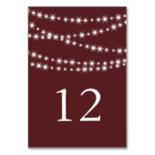 テーブル数- Marsalaのきらめきライト テーブルナンバー (裏面)