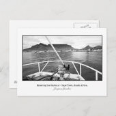 テーブル湾に入るボートのはがき ポストカード (正面/裏面)