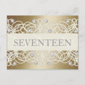 テーブル番号のきらめくと結晶 ポストカード (正面)