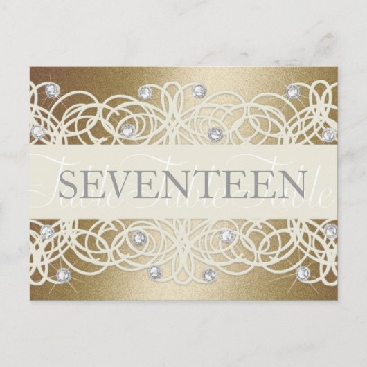 テーブル番号のきらめくと結晶 ポストカード (正面)