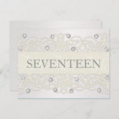 テーブル番号のきらめくと結晶 ポストカード (正面/裏面)