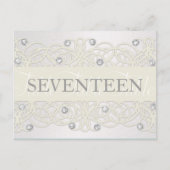 テーブル番号のきらめくと結晶 ポストカード (正面)