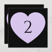 テーブル番号のハート縁ど シーズンカード (正面/裏面)