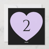 テーブル番号のハート縁ど シーズンカード (裏面)