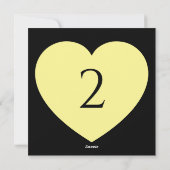 テーブル番号のハート縁ど シーズンカード (裏面)