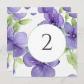 テーブル番号のフローラ縁ど シーズンカード (正面/裏面)