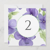 テーブル番号のフローラ縁ど シーズンカード (裏面)